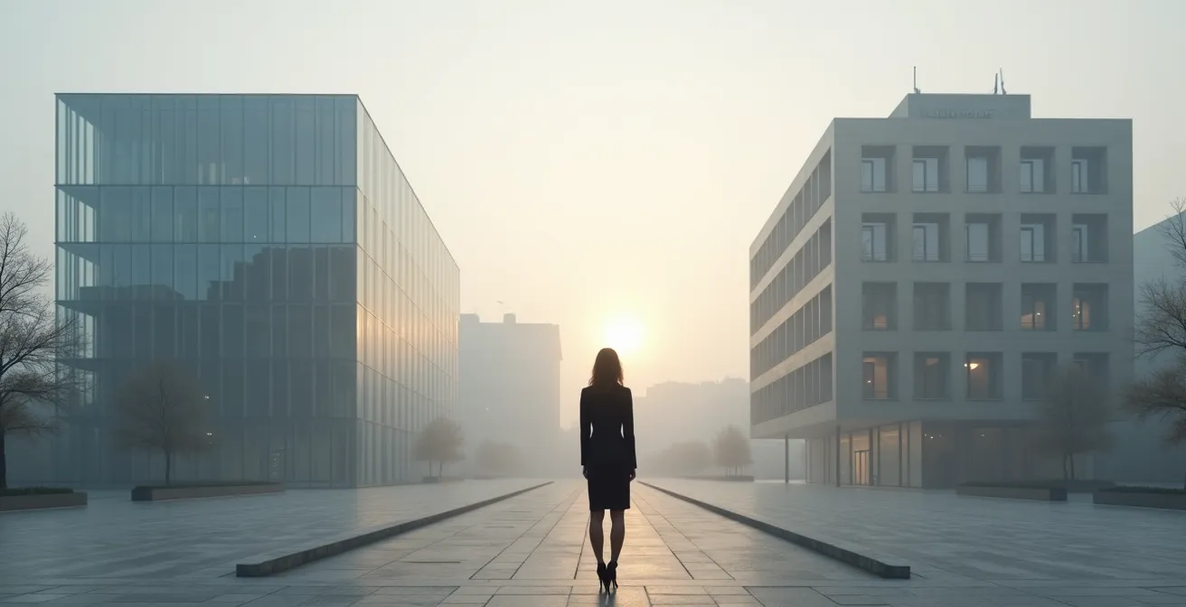 Composizione simbolica che mostra la diversificazione del patrimonio tra diverse istituzioni bancarie